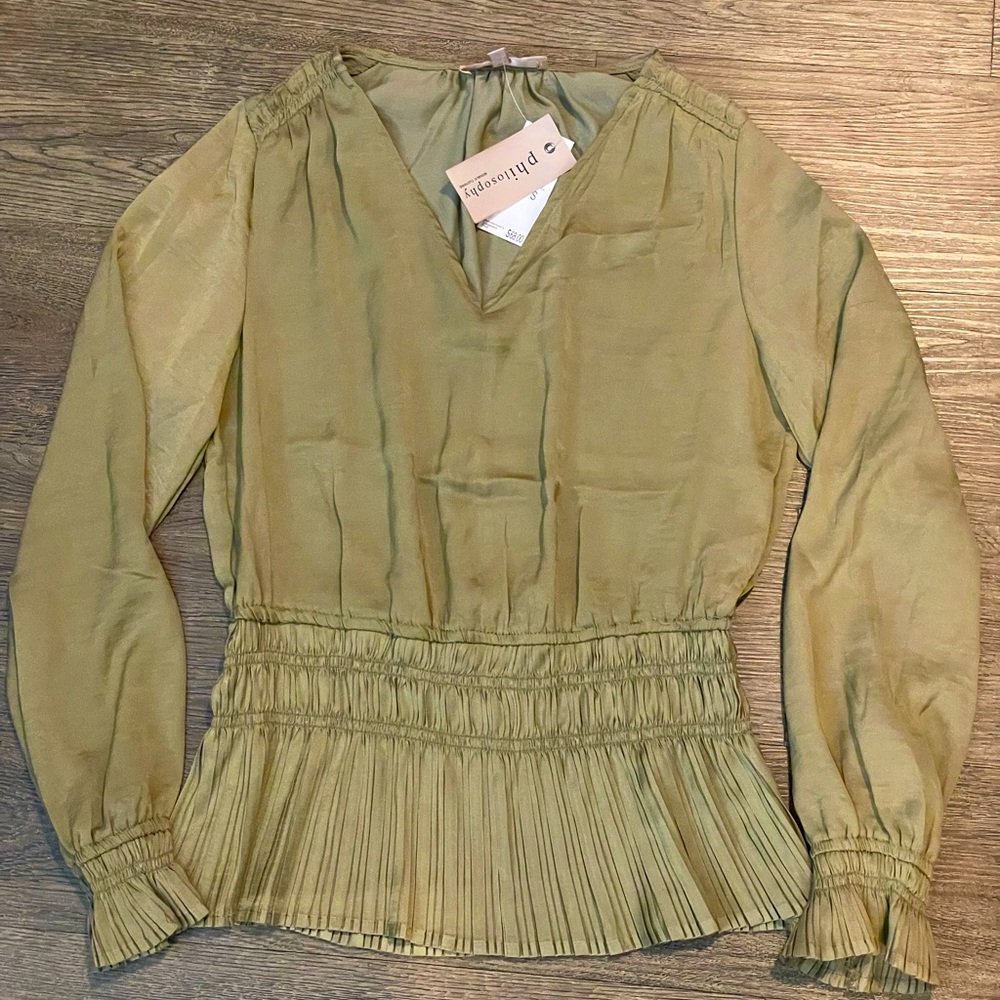 Philosophy Blouse Olive Green